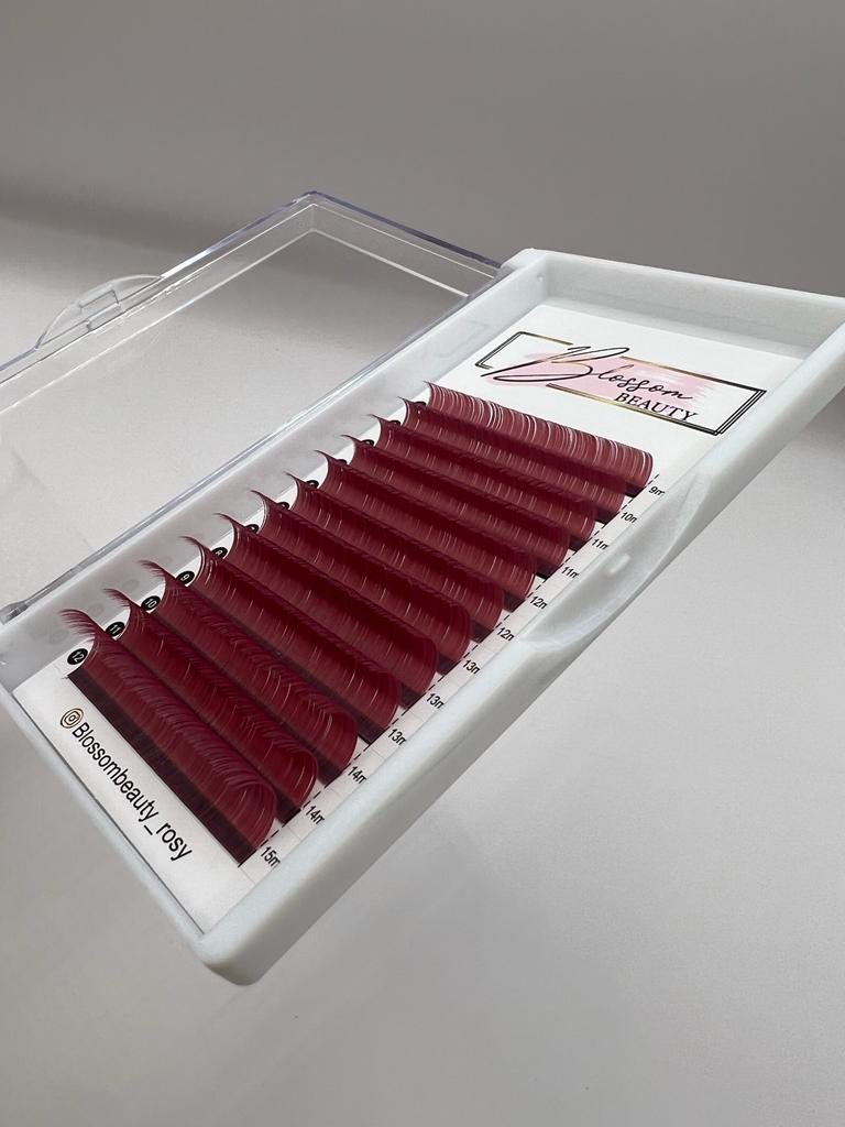 Colored Classic Flat D /0.15/Mix Tray-Berry Red