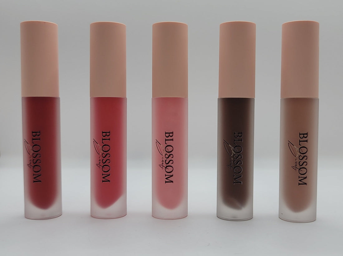 Lip Gloss Bundle - Mocha, Sweet Latte, Sweet Pink, Light Sparkle, Fire red